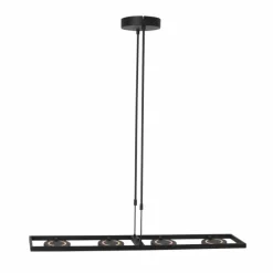 Suspension Steinhauer Soleil LED Noir, 4 lumières