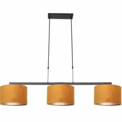 Suspension Steinhauer Stang Noir, 3 lumières