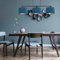 Suspension Steinhauer Stang Noir, 3 lumières