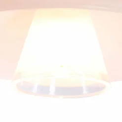 Suspension Steinhauer Tallerken LED Acier inoxydable, Blanc, 1 lumière