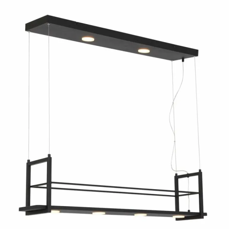 Suspension Steinhauer Tør LED Noir, 6 lumières