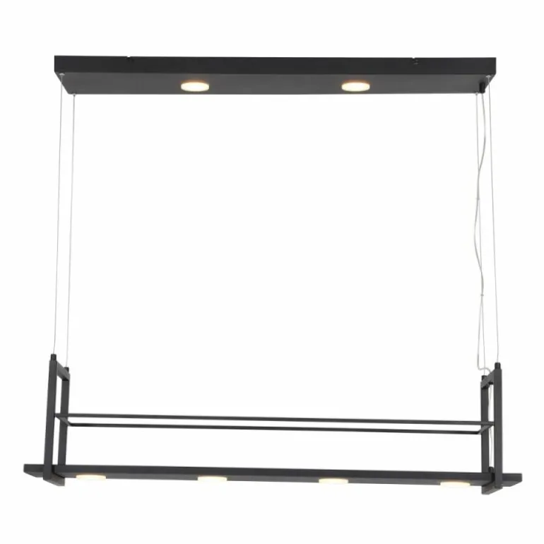 Suspension Steinhauer Tør LED Noir, 6 lumières