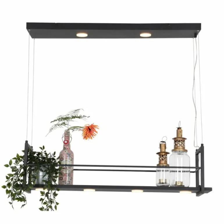 Suspension Steinhauer Tør LED Noir, 6 lumières