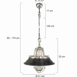 Suspension Steinhauer Tuk Acier inoxydable, 1 lumière