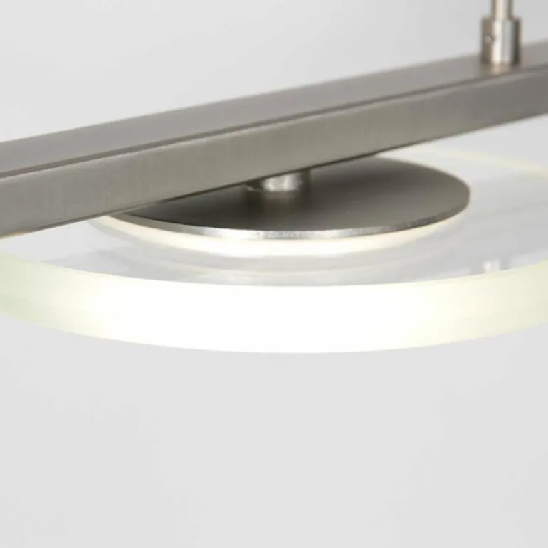 Suspension Steinhauer Turound LED Argenté, 4 lumières