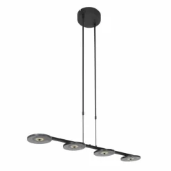 Suspension Steinhauer Turound LED Noir, 4 lumières