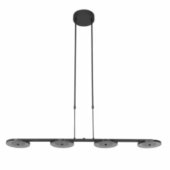 Suspension Steinhauer Turound LED Noir, 4 lumières