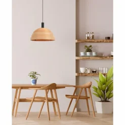 Suspension Steinhauer Veneer Noir, 1 lumière