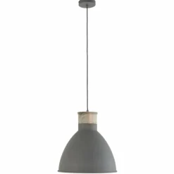 Suspension Steinhauer Vivette Gris, Bois clair, 1 lumière