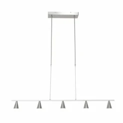 Suspension Steinhauer Vortex Noir, 5 lumières