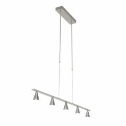 Suspension Steinhauer Vortex Noir, 5 lumières