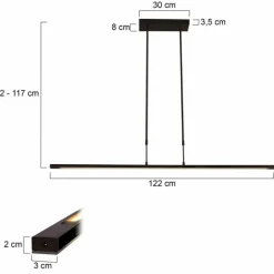 Suspension Steinhauer Zelena LED Noir, 1 lumière