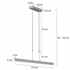 Suspension Steinhauer Zelena LED, 3 lumières