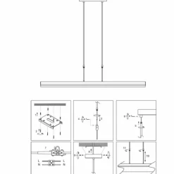 Suspension Steinhauer Zelena LED, 3 lumières