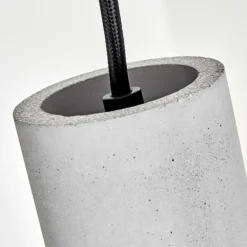 Suspension Stettler Noir, 4 lumières