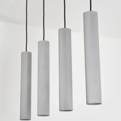 Suspension Stettler Noir, 4 lumières