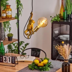 Suspension Suardi Or, Noir, 1 lumière