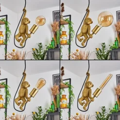 Suspension Suardi Or, Noir, 1 lumière