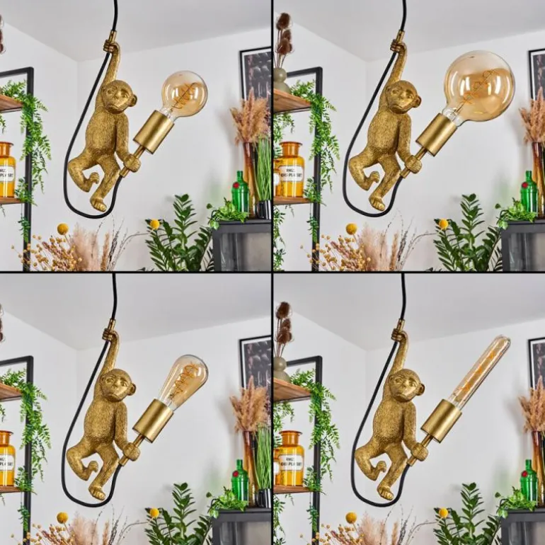 Suspension Suardi Or, Noir, 1 lumière