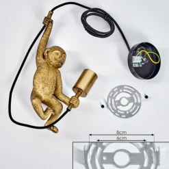 Suspension Suardi Or, Noir, 1 lumière