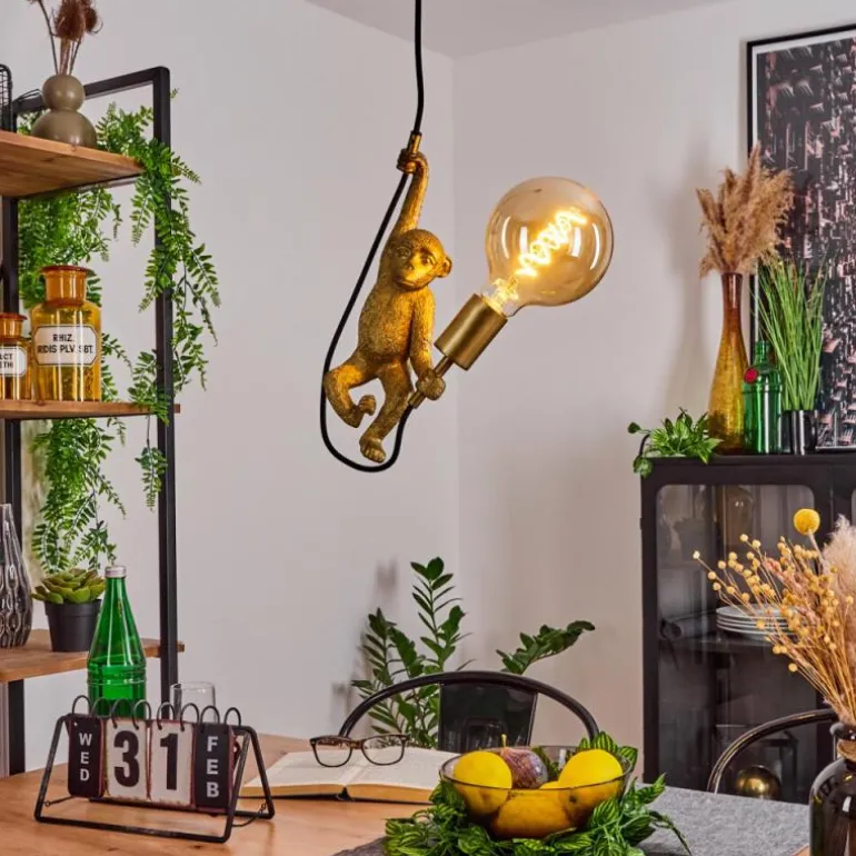 Suspension Suardi Or, Noir, 1 lumière