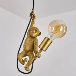 Suspension Suardi Or, Noir, 1 lumière