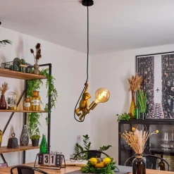 Suspension Suardi Or, Noir, 1 lumière