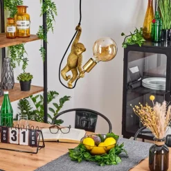 Suspension Suardi Or, Noir, 1 lumière