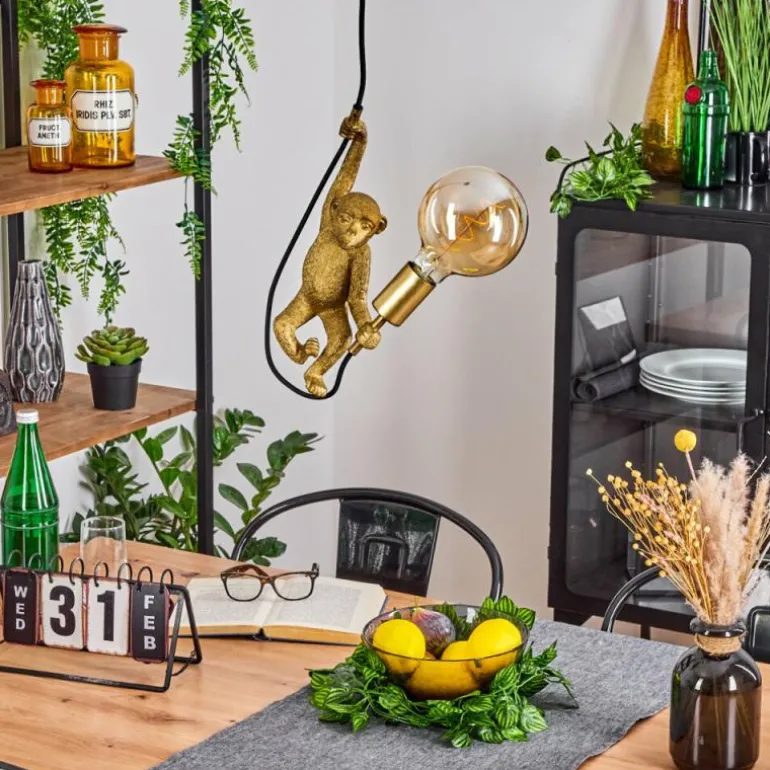 Suspension Suardi Or, Noir, 1 lumière