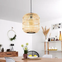 Suspension Sukhothai Noir, 1 lumière