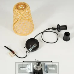 Suspension Sukhothai Noir, 1 lumière