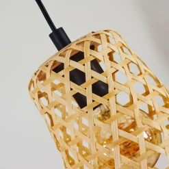 Suspension Sukhothai Noir, 1 lumière