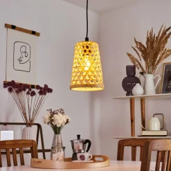 Suspension Sukhothai Noir, 1 lumière