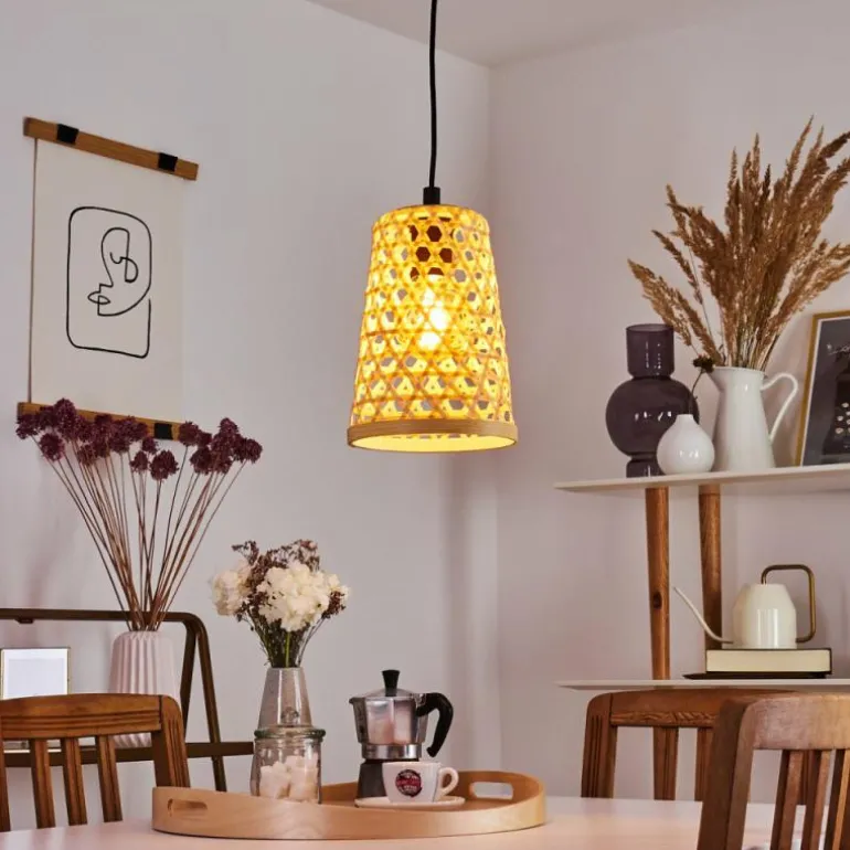 Suspension Sukhothai Noir, 1 lumière