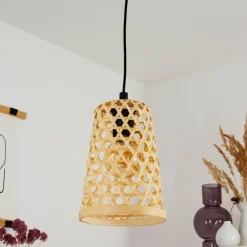 Suspension Sukhothai Noir, 1 lumière