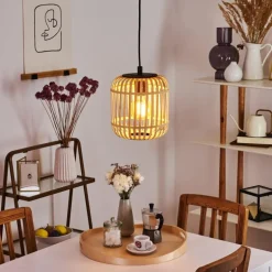 Suspension Sukhothai Noir, 1 lumière