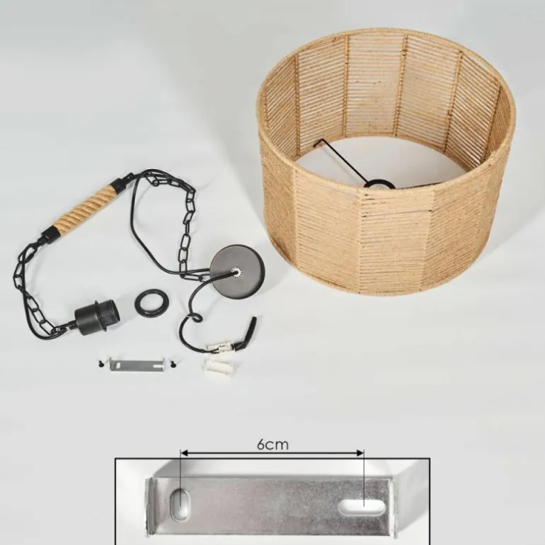 Suspension Sulzano Brun, Noir, 1 lumière