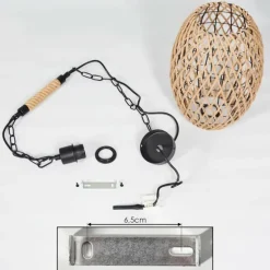 Suspension Sulzano Brun, Noir, 1 lumière