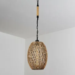 Suspension Sulzano Brun, Noir, 1 lumière