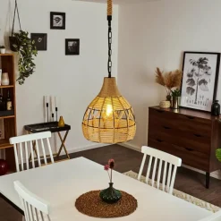 Suspension Sulzano Brun, Noir, 1 lumière