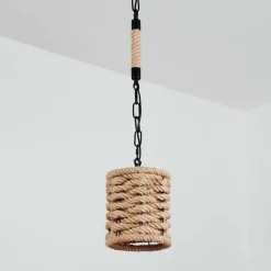 Suspension Sulzano Brun, Noir, 1 lumière