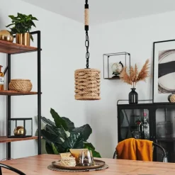 Suspension Sulzano Brun, Noir, 1 lumière