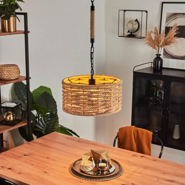 Suspension Sulzano Brun, Noir, 1 lumière