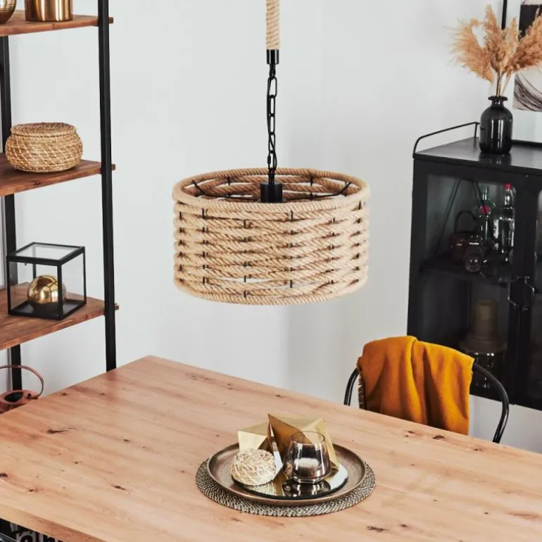 Suspension Sulzano Brun, Noir, 1 lumière