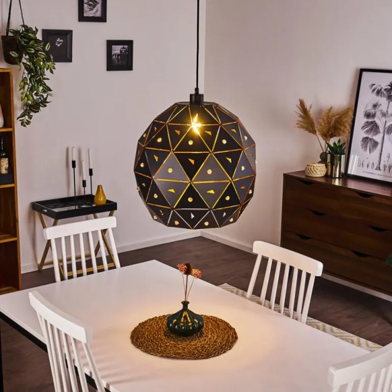 Suspension Sunasau Noir, 1 lumière