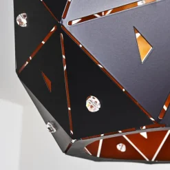 Suspension Sunasau Noir, 1 lumière