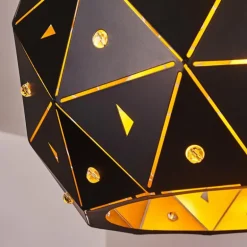 Suspension Sunasau Noir, 1 lumière