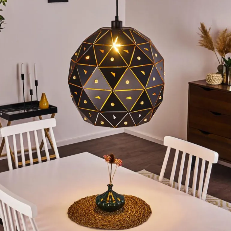 Suspension Sunasau Noir, 1 lumière