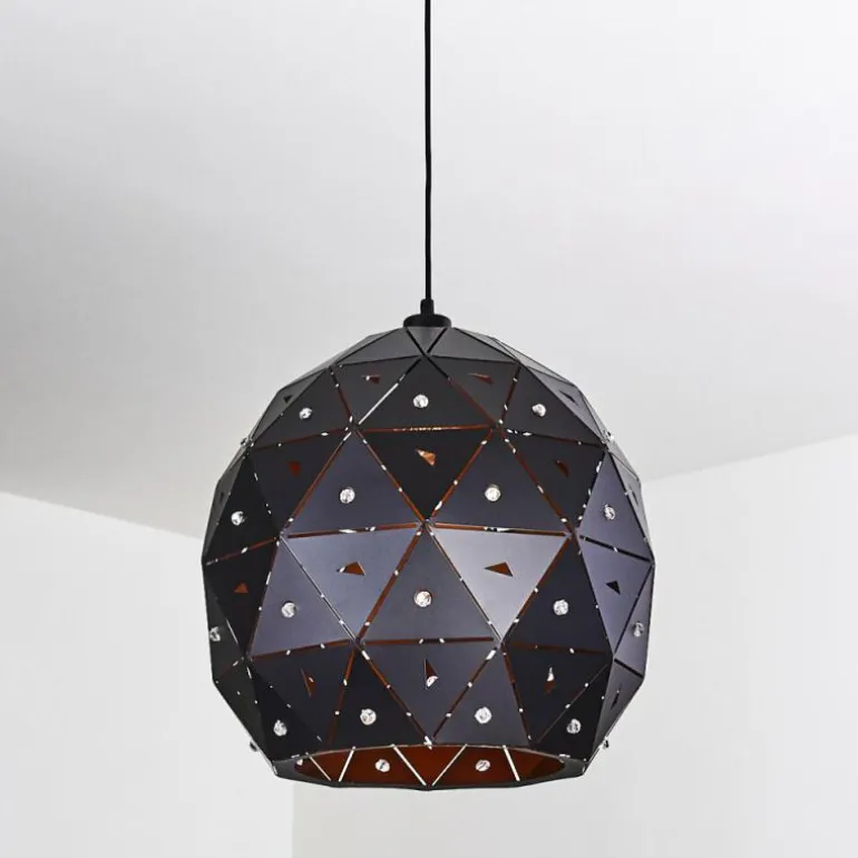 Suspension Sunasau Noir, 1 lumière