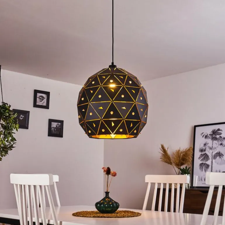 Suspension Sunasau Noir, 1 lumière